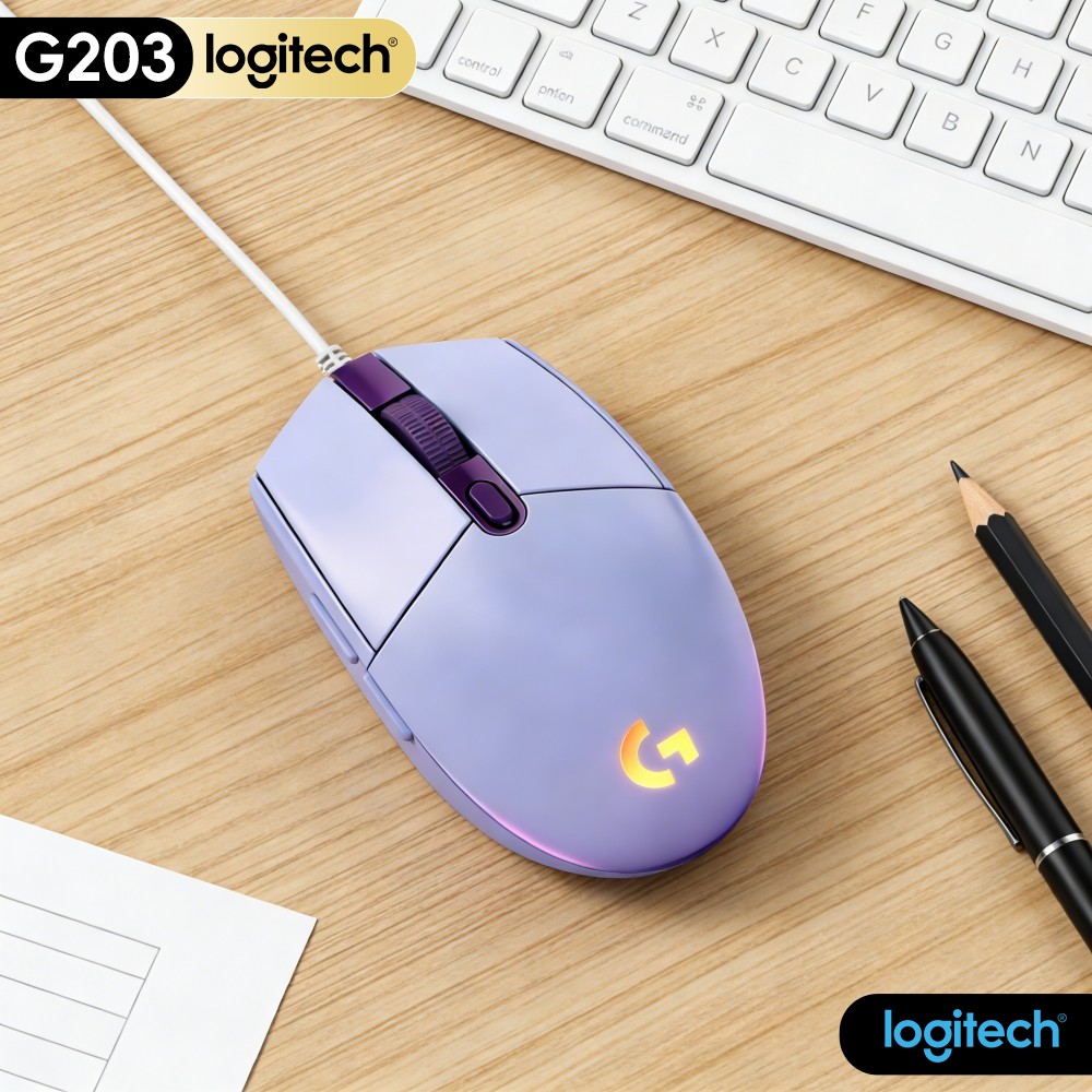 Logitech Mouse G203 - Ratón para juegos con cable Logitech