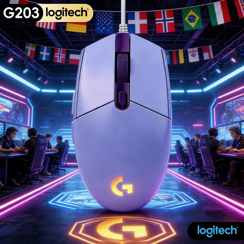 Logitech Mouse G203 - Ratón para Juegos Logitech G203 con