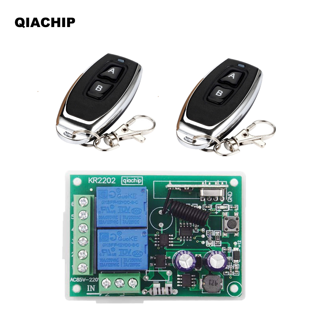 QIACHIP 433 MHz AC 110V 220V 2 - Switch Opener Tool reseña y precio