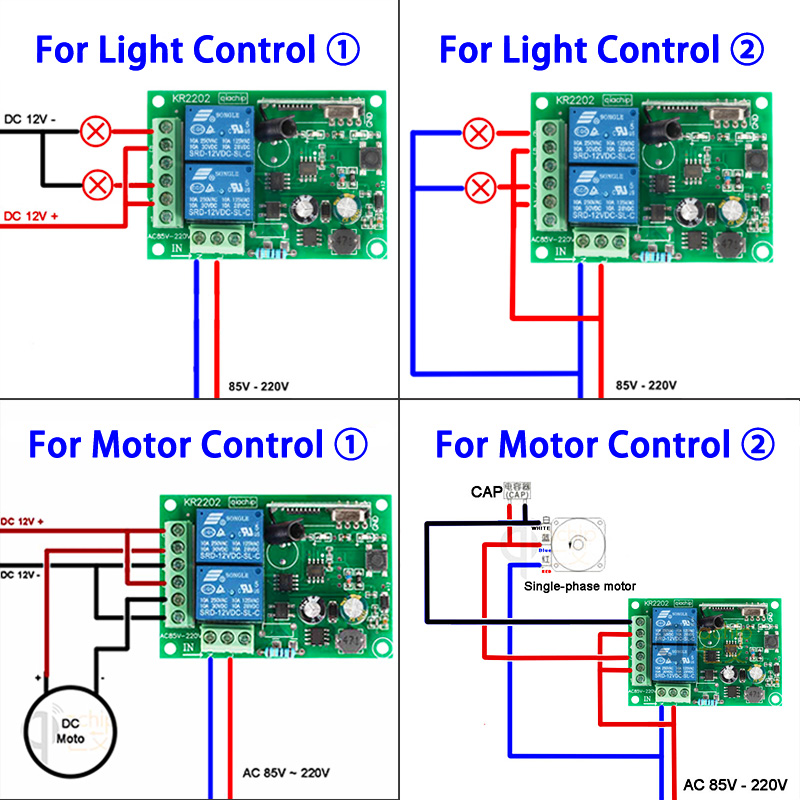 QIACHIP 433 MHz AC 110V 220V 2 - Switch Opener Tool reseña y precio