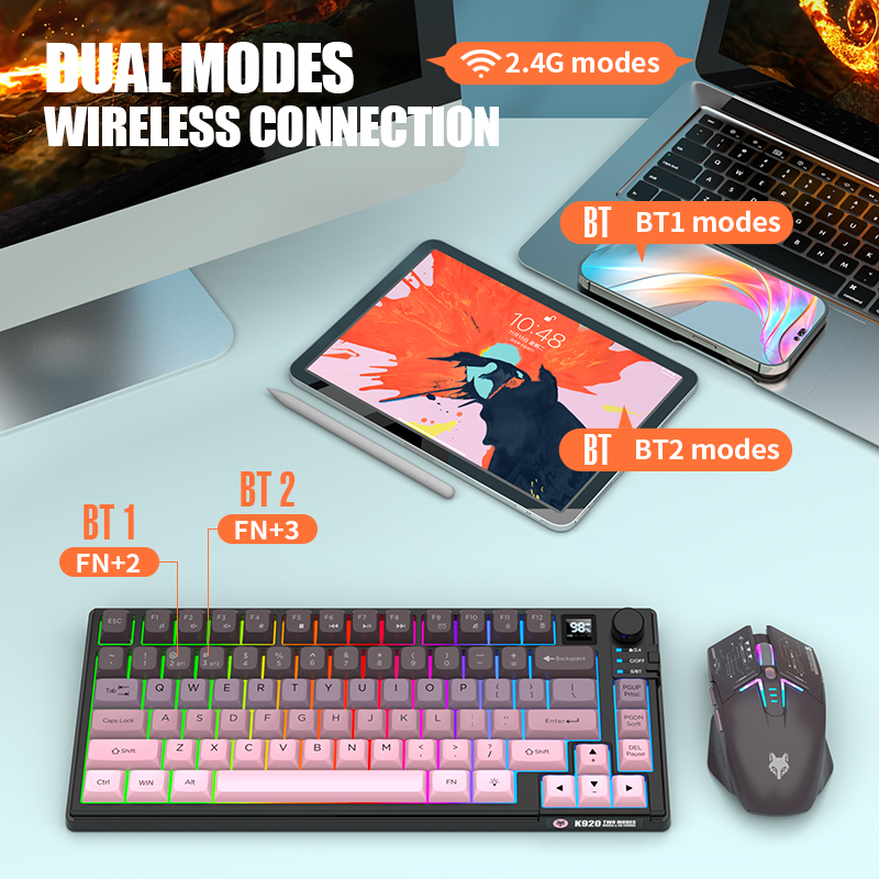 2.4G: teclado y ratón inalámbr - Gaming Keyboard Mouse Wireless reseña y precio