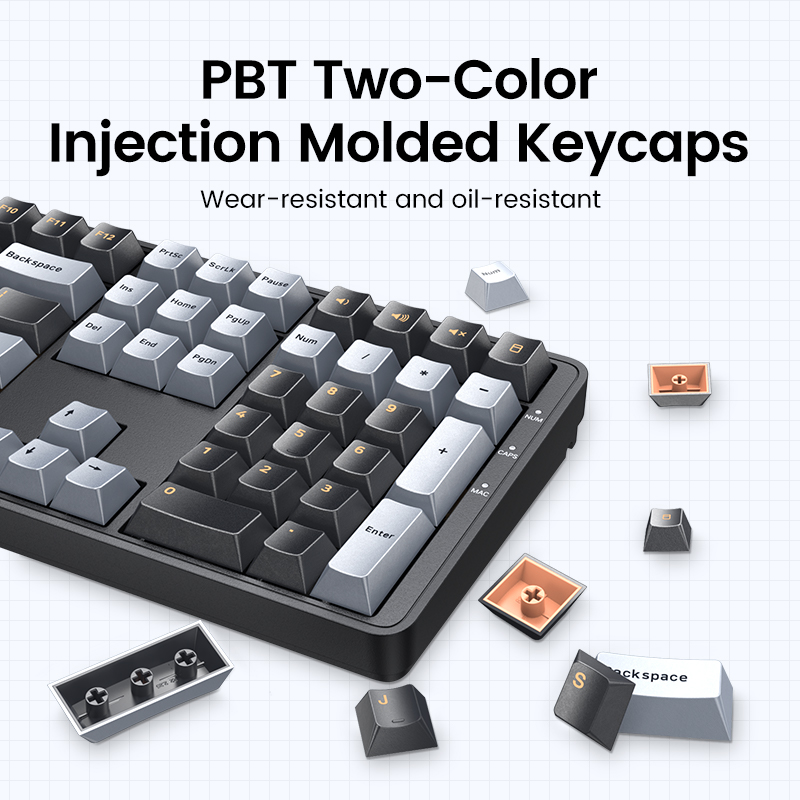 UGREEN-Teclado mecánico 108 PB - Gaming Keyboard Corsair reseña y precio