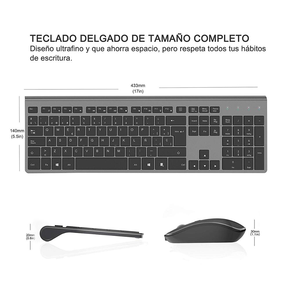 Teclado y Raton Inalámbrico Es - Gaming Keyboard Mouse Wireless reseña y precio