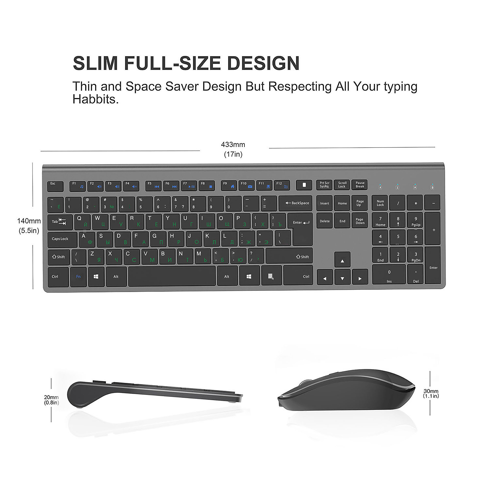 Conjunto de Teclado y Ratón In - Gaming Keyboard Mouse Wireless reseña y precio