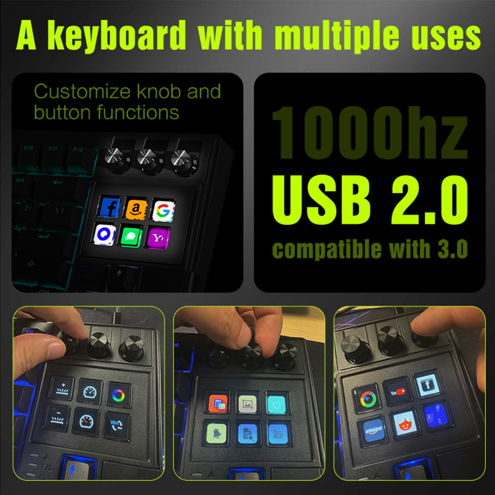 MRSVI K1 PRO Visual LCD AI tec - Gaming Keyboard Corsair reseña y precio