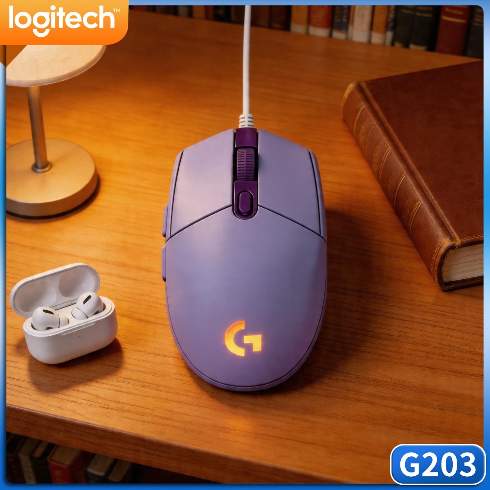 Ratón para juegos con cable Lo - Logitech Mouse G203 reseña y precio